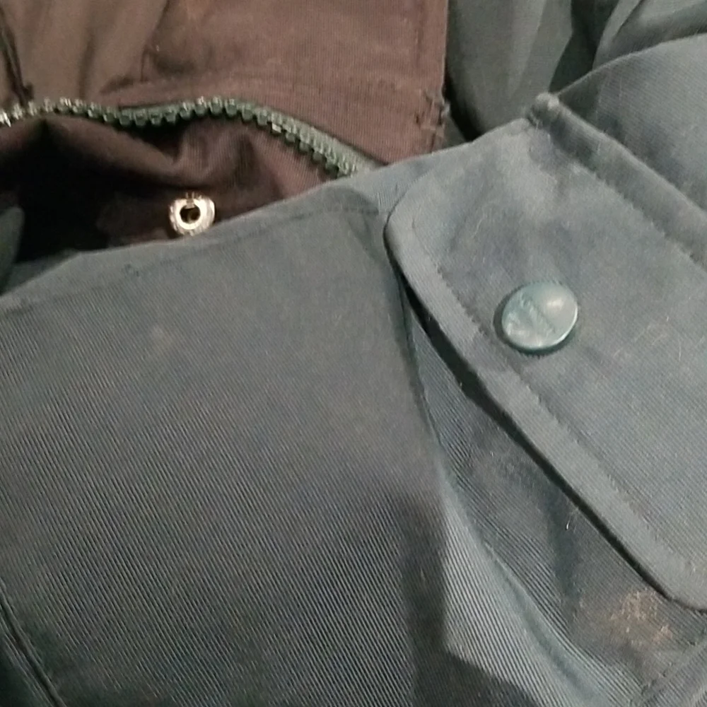 Men's Carhartt Forest Green Jacket multiple pockets sz XL - Picture 6 of 8